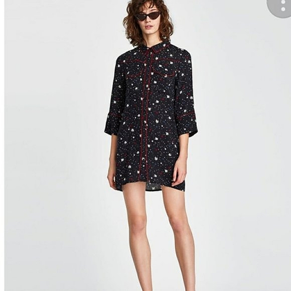🎀🆕️Zara size X-Small Star Mini Dress